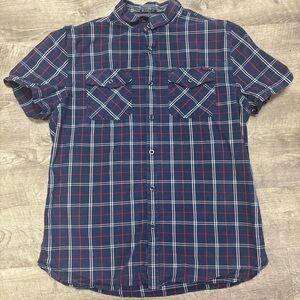 Superdry The Washbasket Shirt Check Short Sleeved Mens 2XL Multicolour Logo